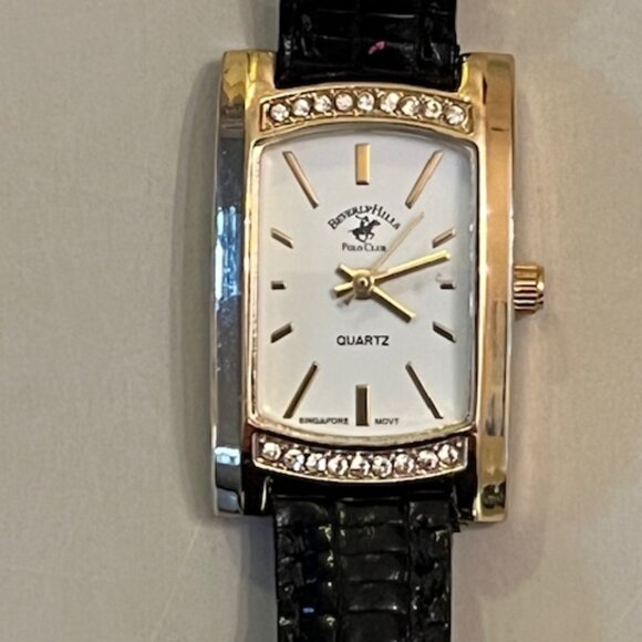 BEVERLY HILLS POLO CLUB | Gold-Tone Quartz Women's Watch-NEW Battery - Picture 2 of 10